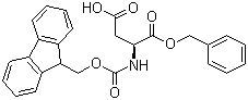 structure of CAS# 86060-83-5, Fmoc-L-Aspartic acid-1-benzyl ester