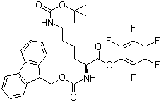 CAS 登录号：86060-98-2, N-芴甲氧羰基-N'-叔丁氧羰基-L-赖氨酸五氟苯酯