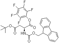 structure of CAS# 86061-01-0, N-Fmoc-beta-tert-butyl-L-aspartic acid pentafluorophenyl ester