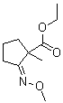 CAS # 861161-17-3, (2Z)-2-(Methoxyimino)-1-methylcyclopentanecarboxylic acid ethyl ester