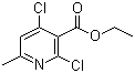 structure of CAS# 86129-63-7, 2,4-二氯-6-甲基吡啶-3-甲酸乙酯