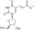 CAS 登录号：86163-17-9, (E)-5-(2-甲氧羰基乙烯基)-2'-脱氧尿苷