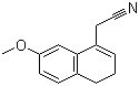 structure of CAS# 861960-34-1, 7-Methoxy-3,4-dihydro-1-naphthalenylacetonitrile