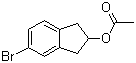 structure of CAS# 862135-60-2, 5-Bromo-2,3-dihydro-1H-inden-2-ol acetate