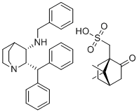 CAS # 862543-55-3, Maropitant Impurity 2, (2S,3S)-2-benzhydryl-N-benzyl-1-azabicyclo[2.2.2]octan-3-amine,[(1R,4S)-7,7-dimethyl-2-oxo-1-bicyclo[2.2.1]heptanyl]methanesulfonic acid