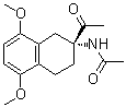 structure of CAS# 86264-61-1, (R)-N-(2-乙酰基-1,2,3,4-四氢-5,8-二甲氧基-2-萘基)乙酰胺