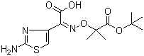 CAS 登录号：86299-47-0, 头孢他啶侧链酸, (2-氨基噻唑-4-基)-2-(特丁氧羰基)-异丙氧亚氨基乙酸