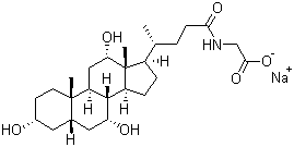 CAS 登录号：863-57-0, 甘氨胆酸钠, N-(3a,7a,12a-三羟基-24-羰基胆烷-24-基)甘氨酸钠盐, 甘胆酸钠