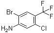 structure of CAS# 863111-48-2, 2-溴-5-氯-4-(三氟甲基)苯胺