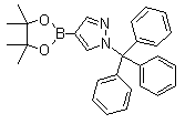 4-(4,4,5,5-Tetramethyl-1,3,2-dioxaborolan-2-yl)-1-trityl-1H-pyrazole molecular structure (CAS 863238-73-7)