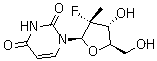 CAS 登录号：863329-66-2, (2'R)-2'-脱氧-2'-氟-2'-甲基脲苷, PSI-6206