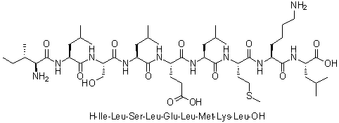 CAS 登录号：863556-64-3, L-异亮氨酰-L-亮氨酰-L-丝氨酰-L-亮氨酰-L-alpha-谷氨酰-L-亮氨酰-L-蛋氨酰-L-赖氨酰-L-亮氨酸