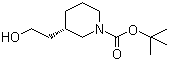 structure of CAS# 863578-32-9, (S)-1-N-Boc-3-羟乙基哌啶
