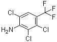 structure of CAS# 86399-04-4, 2,3,6-三氯-4-(三氟甲基)苯胺