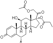 structure of CAS# 86401-95-8, 甲基泼尼松龙乙丙酸酯