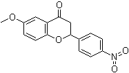 CAS # 864130-54-1, 2,3-Dihydro-6-methoxy-2-(4-nitrophenyl)-4H-1-benzopyran-4-one