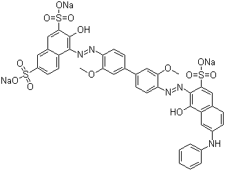CAS 登录号：86437-47-0, 直接蓝 201