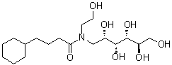CAS # 864434-15-1, 1-[(4-Cyclohexyl-1-oxobutyl)(2-hydroxyethyl)amino]-1-deoxy-D-glucitol, C-HEGA 10