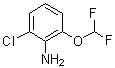 structure of CAS# 865149-76-4, 6-氯-2-(二氟甲氧基)苯胺