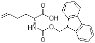 structure of CAS# 865352-21-2, (2R)-2-[[(9H-芴-9-基甲氧基)羰基]氨基]-5-己烯酸