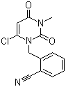 structure of CAS# 865758-96-9, 2-[(6-氯-3,4-二氢-3-甲基-2,4-二氧代-1(2H)-嘧啶基)甲基]苯甲腈
