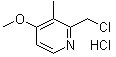 CAS # 86604-74-2, 2-(Chloromethyl)-4-methoxy-3-methylpyridine hydrochloride