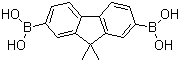 structure of CAS# 866100-14-3, (9,9-Dimethyl-9H-fluoren-2,7-diyl)diboronic acid