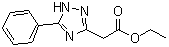5-Phenyl-1H-1,2,4-triazole-3-acetic acid ethyl ester molecular structure (CAS 866136-08-5)