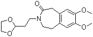 CAS # 866462-51-3, 3-[2-(1,3-Dioxolan-2-yl)ethyl]-7,8-dimethoxy-1,3,4,5-tetrahydro-2H-3-benzazepin-2-one
