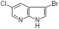 3-Bromo-5-chloro-1H-pyrrolo[2,3-b]pyridine molecular structure (CAS 866546-09-0)
