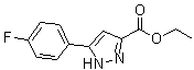 structure of CAS# 866588-11-6, 5-(4-氟苯基)-1H-吡唑-3-羧酸乙酯