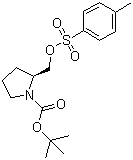 structure of CAS# 86661-32-7, (S)-2-(甲苯磺酰氧基甲基)吡咯烷-1-甲酸叔丁酯