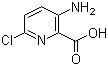 structure of CAS# 866807-27-4, 3-氨基-6-氯吡啶-2-羧酸