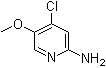 structure of CAS# 867131-26-8, 2-氨基-4-氯-5-甲氧基吡啶