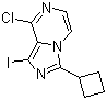structure of CAS# 867165-15-9, 8-氯-3-环丁基-1-碘-咪唑并[1,5-a]吡嗪