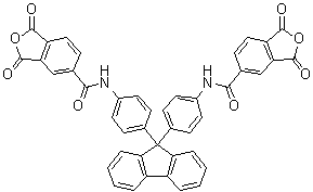 CAS 登录号：867350-98-9, N,N'-(9H-芴-9-亚基二-4,1-亚苯基)二[1,3-二氢-1,3-二氧代-5-异苯并呋喃甲酰胺]
