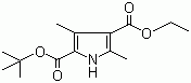 CAS # 86770-31-2, 3,5-Dimethylpyrrole-2,4-dicarboxylic acid 2-t-butyl ester-4-ethyl ester
