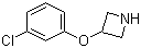 3-(3-Chlorophenoxy)azetidine molecular structure (CAS 868833-95-8)