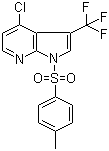 structure of CAS# 869335-74-0, 4-氯-1-[(4-甲基苯基)磺酰基]-3-(三氟甲基)-1H-吡咯并[2,3-b]吡啶