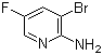2-Amino-3-bromo-5-fluoropyridine molecular structure (CAS 869557-43-7)