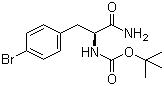 CAS 登录号：869569-99-3, Boc-L-4-溴苯丙氨酰胺, N-叔丁氧羰基-L-4-溴苯丙氨酰胺