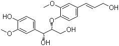 structure of CAS# 869799-76-8, (1R,2R)-1-(4-Hydroxy-3-methoxyphenyl)-2-[4-[(1E)-3-hydroxy-1-propen-1-yl]-2-methoxyphenoxy]-1,3-propanediol
