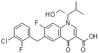CAS # 869893-92-5, (S)-6-(3-Chloro-2-fluorobenzyl)-7-fluoro-1-(1-hydroxy-3-methylbutan-2-yl)-4-oxo-1,4-dihydroquinoline-3-carboxylic acid