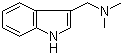 CAS # 87-52-5, Gramine, N,N-Dimethyl-1H-indole-3-methanamine, 3-(Dimethylaminomethyl)indole