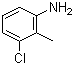 CAS # 87-60-5, 3-Chloro-2-methylaniline, 3-Chloro-o-toluidine, 3-chloro-o-toluidine, Azoic Diazo Component 46, Fast Scarlet TR Base, 3-Chloro-2-Methylbenzenamine