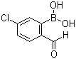 structure of CAS# 870238-36-1, 5-氯-2-甲酰基苯硼酸