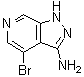 structure of CAS# 870244-35-2, 4-溴-1H-吡唑并[3,4-c]吡啶-3-胺