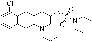 CAS 登录号：87056-78-8, 喹高利特, 3-(二乙基氨基磺酰氨基)-6-羟基-1-丙基-3,4,4a,5,10,10a-六氢-2H-苯并[g]喹啉