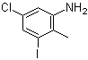 5-Chloro-3-iodo-2-methylaniline molecular structure (CAS 870606-29-4)