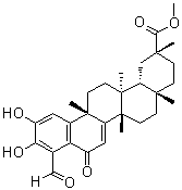 CAS # 87064-16-2, Zeylasteral, (9beta,13alpha,14beta,20alpha)-2,3-Dihydroxy-9,13-dimethyl-6,23-dioxo-24,25,26-trinoroleana-1,3,5(10),7-tetraen-29-oic acid methyl ester